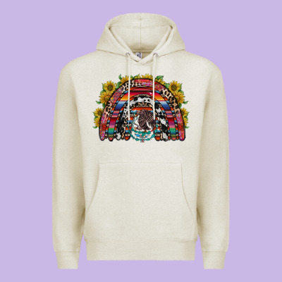 Mexican Rainbow Premium Hoodie Designed By Racoondesign