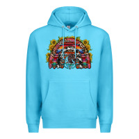 Ocean Blue mexican rainbow Premium Hoodie - RacoonDesign