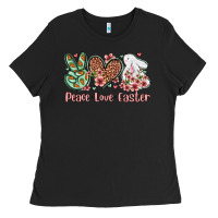 Easter Day Peace Love Easter Ladies Tee | Teevron
