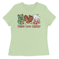 Matcha Easter Day Peace love Easter Ladies Tee - OliviaCreatesArt