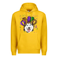 Lemon mardi gras hat husky Premium Hoodie - RanaPortraitStore