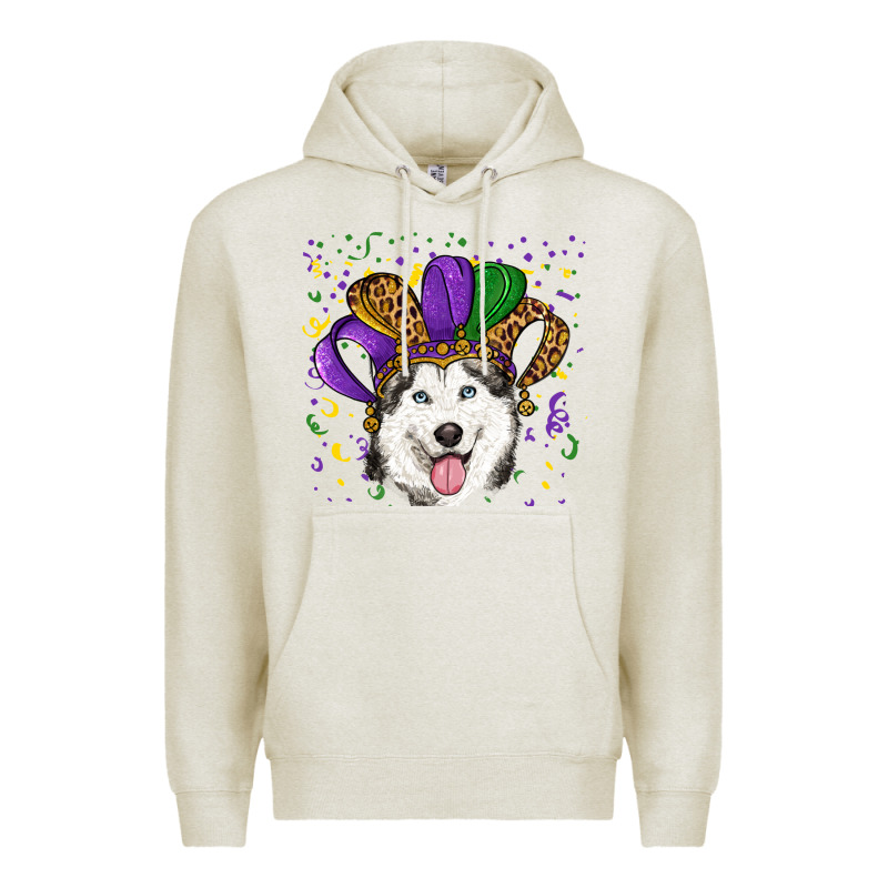 Mardi Gras Hat Husky Premium Hoodie by RanaPortraitStore | Teevron
