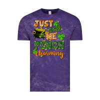 Cloud Purple Just call me pinch charming St. Patricks Day Vintage Tee - FaDigitalArtStudio