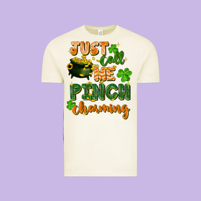 Just Call Me Pinch Charming St. Patricks Day Vintage Tee Designed By Fadigitalartstudio