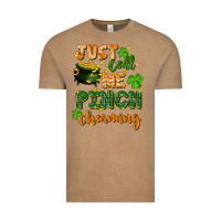Vintage Coffee Just call me pinch charming St. Patricks Day Vintage Tee - FaDigitalArtStudio