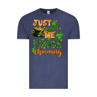 Vintage Denim Just call me pinch charming St. Patricks Day Vintage Tee - FaDigitalArtStudio