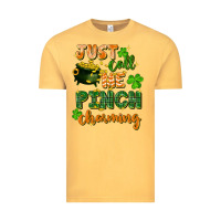 Vintage Mustard Just call me pinch charming St. Patricks Day Vintage Tee - FaDigitalArtStudio