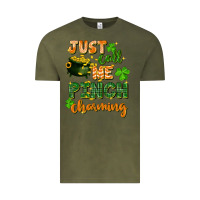 Vintage Olive Just call me pinch charming St. Patricks Day Vintage Tee - FaDigitalArtStudio
