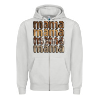 Dove Grey faux sequins mama Zipper Hoodie - JahusDesignShop