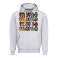 Heather Grey faux sequins mama Zipper Hoodie - JahusDesignShop