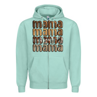 Seafoam faux sequins mama Zipper Hoodie - JahusDesignShop
