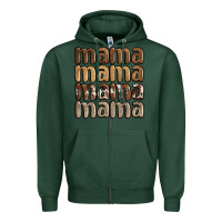 Sports Green faux sequins mama Zipper Hoodie - JahusDesignShop