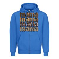 True Royal faux sequins mama Zipper Hoodie - JahusDesignShop