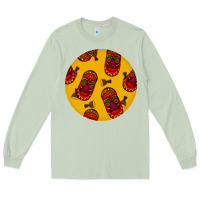 Matcha african masks round earrings 5 Long Sleeve Tee - BundleAndBundleShop