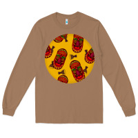 Toasted Coconut african masks round earrings 5 Long Sleeve Tee - BundleAndBundleShop