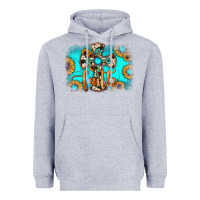 Heather Grey faith cross Heavyweight Hoodie - JahusDesignShop