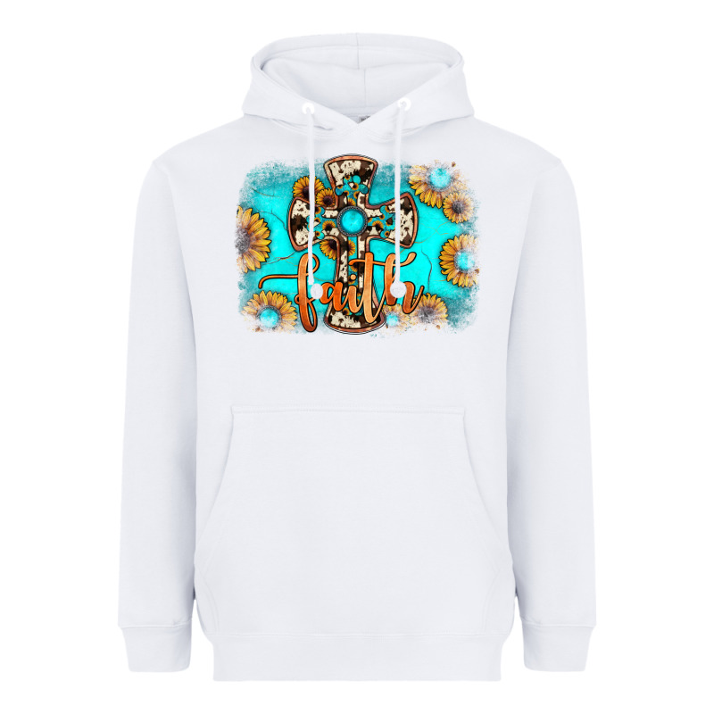 Faith Cross Heavyweight Hoodie by JahusDesignShop | Teevron