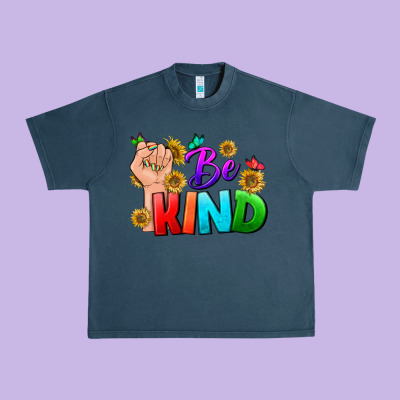 Be Kind Lgbtq+ Urban Heavy Tee Designed By Bundleandbundleshop