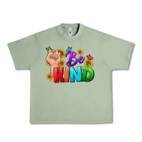 Oil Green Be Kind LGBTQ+ Urban Heavy Tee - BundleAndBundleShop