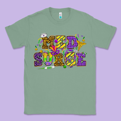 Mardi Gras Med Surge Classic Tee Designed By Howdyjamesfarm