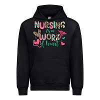 Black nursing is a work of heart Urban Hoodie - RanaPortraitStore