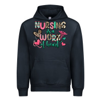 Navy nursing is a work of heart Urban Hoodie - RanaPortraitStore