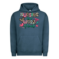 Pigment Midnight Navy nursing is a work of heart Urban Hoodie - RanaPortraitStore
