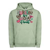 Pigment Oil Green nursing is a work of heart Urban Hoodie - RanaPortraitStore