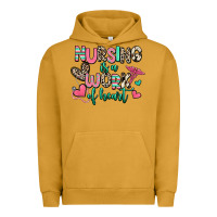Pigment Peanut Butter nursing is a work of heart Urban Hoodie - RanaPortraitStore
