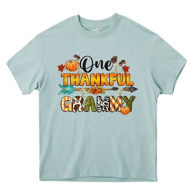 One Thankful Grammy Heavy Core Tee by CowGirlArtShop | Teevron
