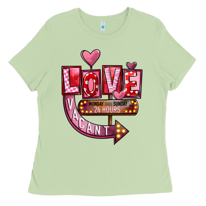 Valentine's Day Love Vacant Ladies Tee by FaDigitalArtStudio | Teevron