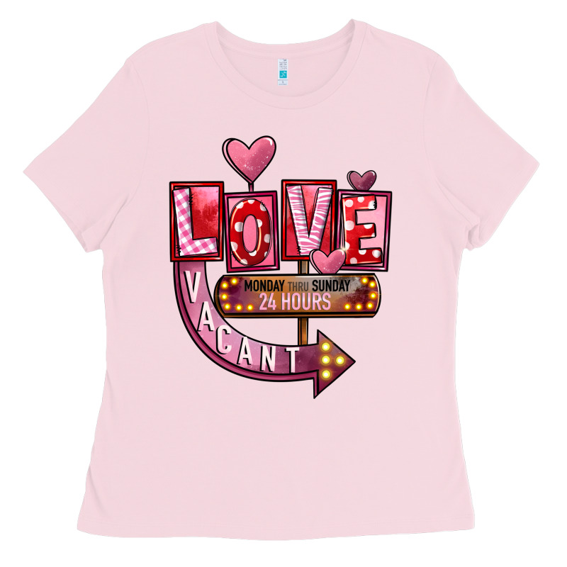 Valentine's Day Love Vacant Ladies Tee by FaDigitalArtStudio | Teevron