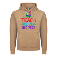 Vintage Coffee teach love inspire Vintage Hoodie - CowhideDigitalArt