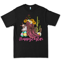 Black Happy Easter western Easter Day Premium Tee - CowGirlArtShop