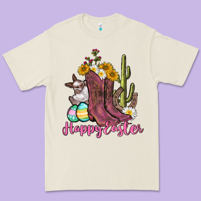 Happy Easter Western Easter Day Premium Tee Designed By Cowgirlartshop
