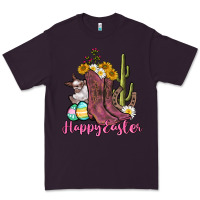 Plum Happy Easter western Easter Day Premium Tee - CowGirlArtShop