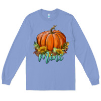 Colony Blue pumpkin mini Long Sleeve Tee - BundleAndBundleShop