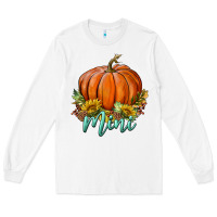 White pumpkin mini Long Sleeve Tee - BundleAndBundleShop