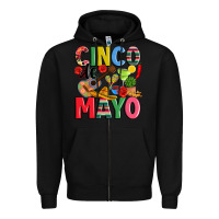 Black cinco de mayo Zipper Hoodie - JahusDesignShop