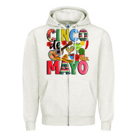 Oatmeal Heather cinco de mayo Zipper Hoodie - JahusDesignShop