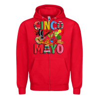 Red cinco de mayo Zipper Hoodie - JahusDesignShop