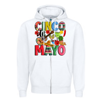 White cinco de mayo Zipper Hoodie - JahusDesignShop