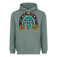 Sage cross rainbow Heavyweight Hoodie - JahusDesignShop