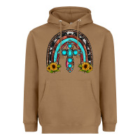Toasted Coconut cross rainbow Heavyweight Hoodie - JahusDesignShop
