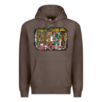 Coffee mini western Premium Hoodie - RacoonDesign