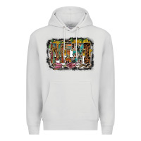 Dove Grey mini western Premium Hoodie - RacoonDesign