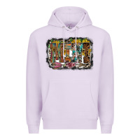 Lilac mini western Premium Hoodie - RacoonDesign