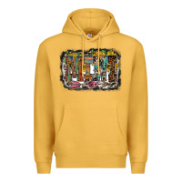 Mustard mini western Premium Hoodie - RacoonDesign