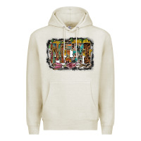 Oatmeal Heather mini western Premium Hoodie - RacoonDesign