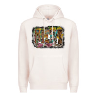Pale Pink mini western Premium Hoodie - RacoonDesign